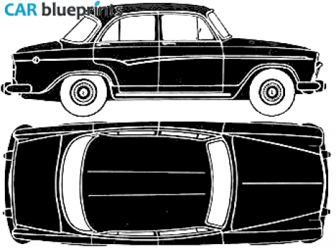 1960 Simca Aronde P60 Sedan blueprint