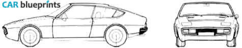 1975 Simca Matra Bagheera Coupe blueprint