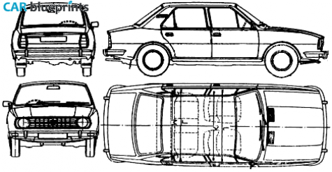 1976 Skoda 105 Sedan blueprint