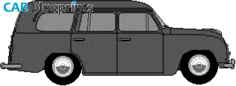 1956 Skoda 1200 Station Wagon blueprint