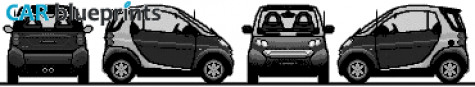 1998 Smart Fortwo Hatchback blueprint