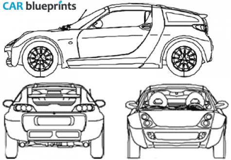 2005 Smart Roadster Coupe blueprint