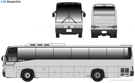 SsangYong Transstar OM401A Bus blueprint