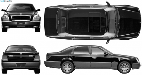 2007 SsangYong Chairman Sedan blueprint