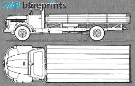 Steyr 586 Truck blueprint