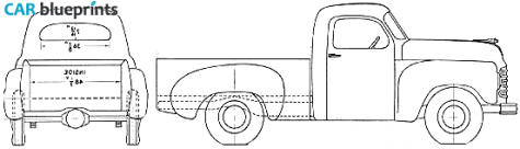 1949 Studebaker 2R5 Pick-up blueprint