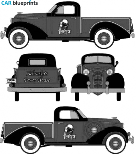 1937 Studebaker  Pick-up blueprint