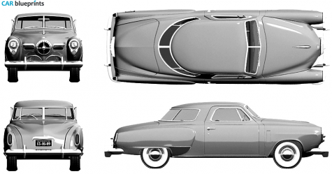 1950 Studebaker Starlight Coupe blueprint