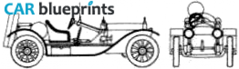 1915 Stutz Bearcat Cabriolet blueprint