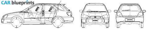 2005 Subaru Impreza Wagon blueprint