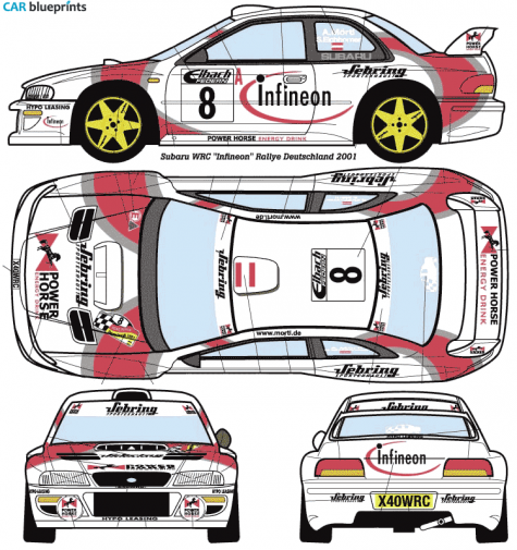 1997 Subaru Impreza WRC Coupe blueprint