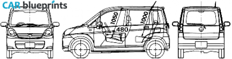 2006 Subaru Stella Hatchback blueprint