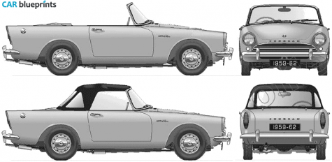 1960 Sunbeam Alpine Mk I Roadster blueprint