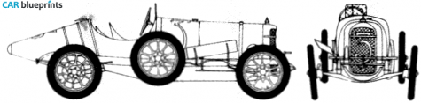 1912 Sunbeam De Lauto Coupe blueprint