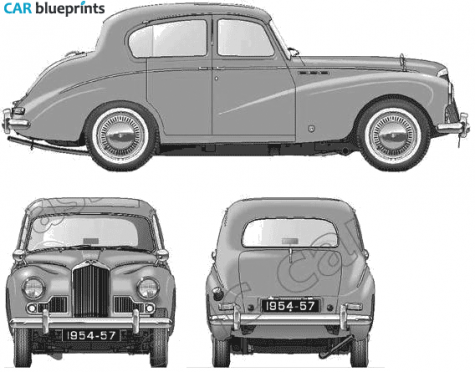 1954 Sunbeam Mk III Sedan blueprint