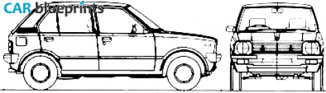 1979 Suzuki Alto FX Hatchback blueprint