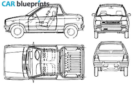 1994 Suzuki Alto Mighty Boy Pick-up blueprint