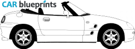 1994 Suzuki Cappuccino Roadster blueprint