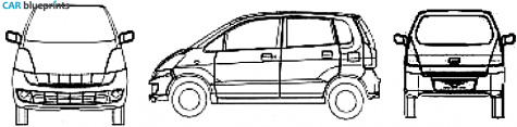 2008 Suzuki Estilo Hatchback blueprint