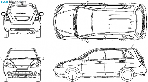 2003 Suzuki Liana Wagon blueprint