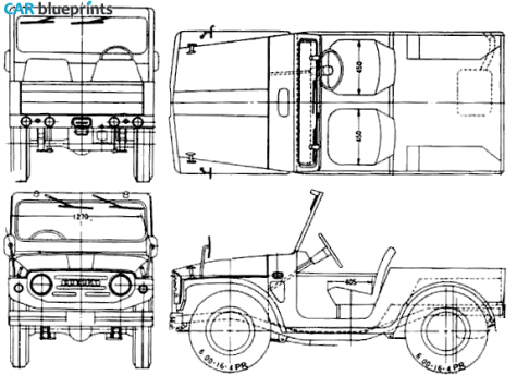 1970 Suzuki Lj 10 SUV blueprint