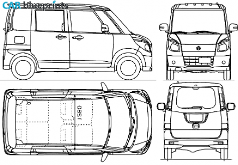 2009 Suzuki Palette Microvan blueprint