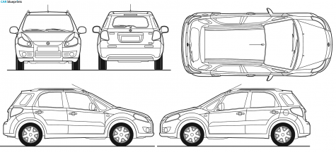 2006 Suzuki SX4 Hatchback blueprint