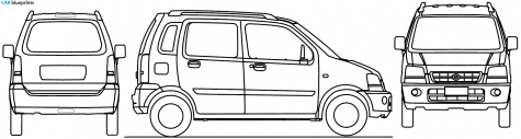 2007 Suzuki Wagon R Microvan blueprint