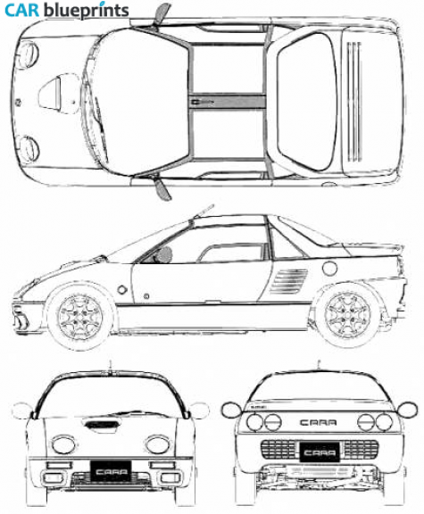 1993 Suzuki Cara Coupe blueprint