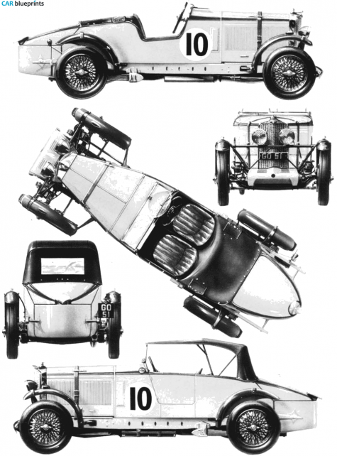 1931 Talbot 105 3 Litre OW blueprint