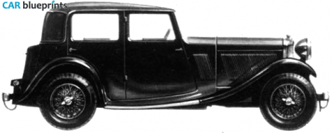 1932 Talbot 75 Sedan blueprint