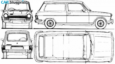 1984 Talbot - Simca 1100 Commercial Wagon blueprint