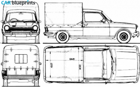 1984 Talbot - Simca 1100 Pick-up blueprint