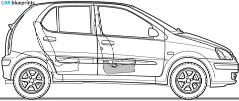 2005 Tata Indica 5-door Hatchback blueprint