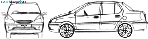 2006 Tata Indigo SX Sedan blueprint