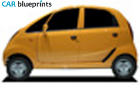 2009 Tata Nano Hatchback blueprint