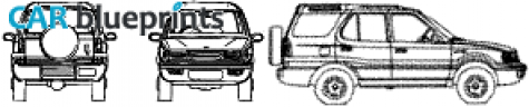 2006 Tata Safari 4x4 SUV blueprint