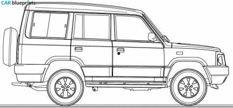 2004 Tata Sumo Victa SUV blueprint