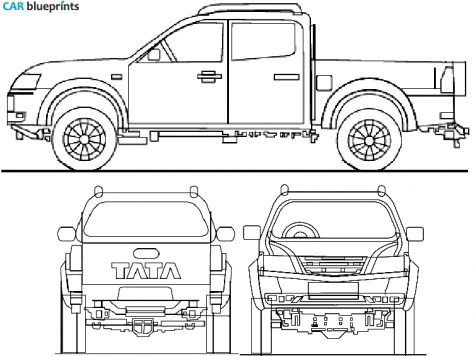 2008 Tata Xenon XT Pick-up blueprint