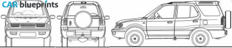 2010 Tata Safari Dicor SUV blueprint