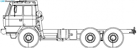 2007 Tatra T815 26RR36 6x6 Truck blueprint