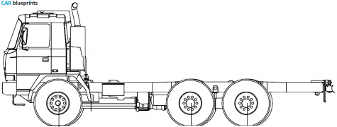 2007 Tatra T815 26WR25 6x6 Truck blueprint