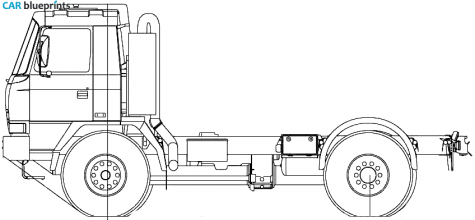 2007 Tatra T815 26WR45 4x4 Truck blueprint