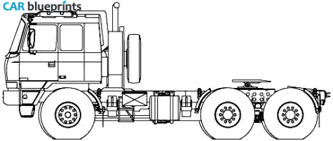 2007 Tatra T815 2X0N3T Truck blueprint