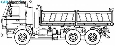 2007 Tatra T815 2X0S25 Truck blueprint