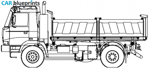 2007 Tatra T815 2X0S45 Truck blueprint