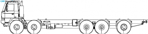 2007 Tatra T815 6MWR8T-39 10x10 Truck blueprint