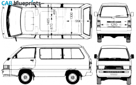 1983 Toyota Space Star Microvan blueprint