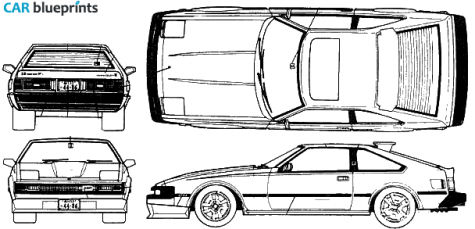 1982 Toyota Celica III A60 28GT Coupe blueprint