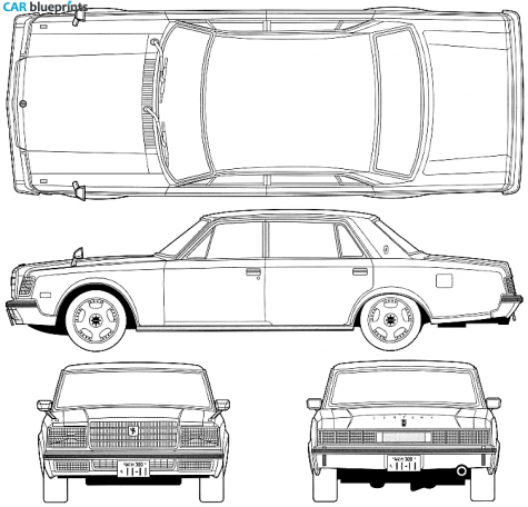 Toyota Century Sedan blueprint